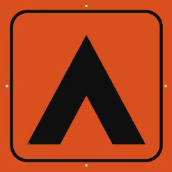 Campsite Sign, Large, Plain, Orange (A1920)
