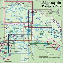 Load image into Gallery viewer, Algonquin Area Map Locator Guide
